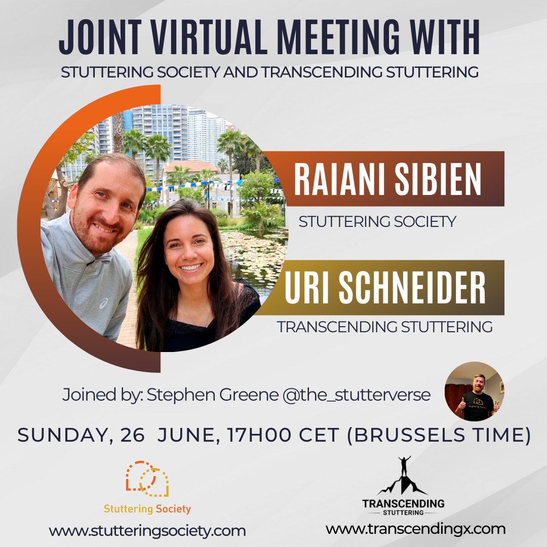 Special Joint Virtual Meeting – Stuttering Society & Transcending Stuttering
